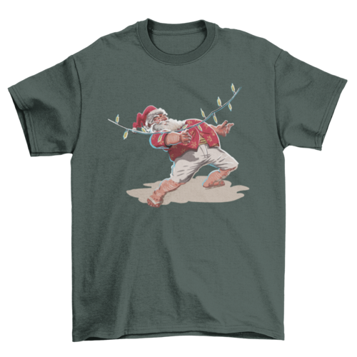 Santa claus christmas holiday t-shirt