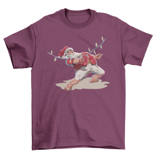 Santa claus christmas holiday t-shirt